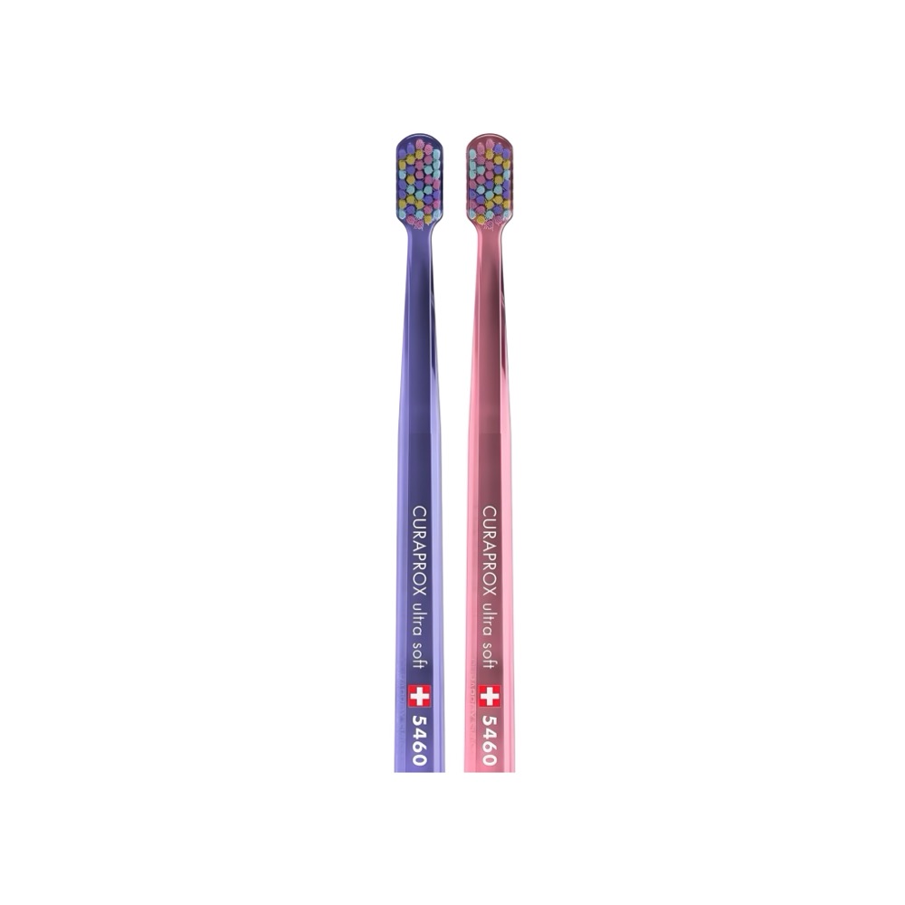 Набор зубных щеток ultrasoft d 0.10 мм 2 шт Duo Colorful Curls 2023 | фото