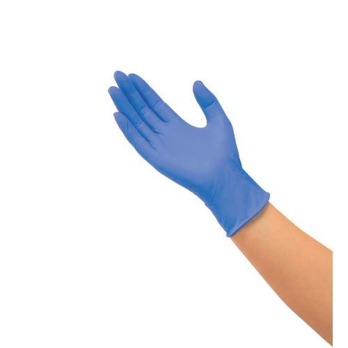 Перчатки нитриловые, неопудренные, голубой, S, 200 шт./уп.