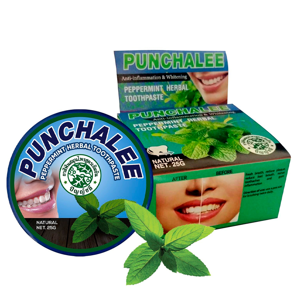 Punchalee Зубная паста растительная с Мятой, 25 г | фото