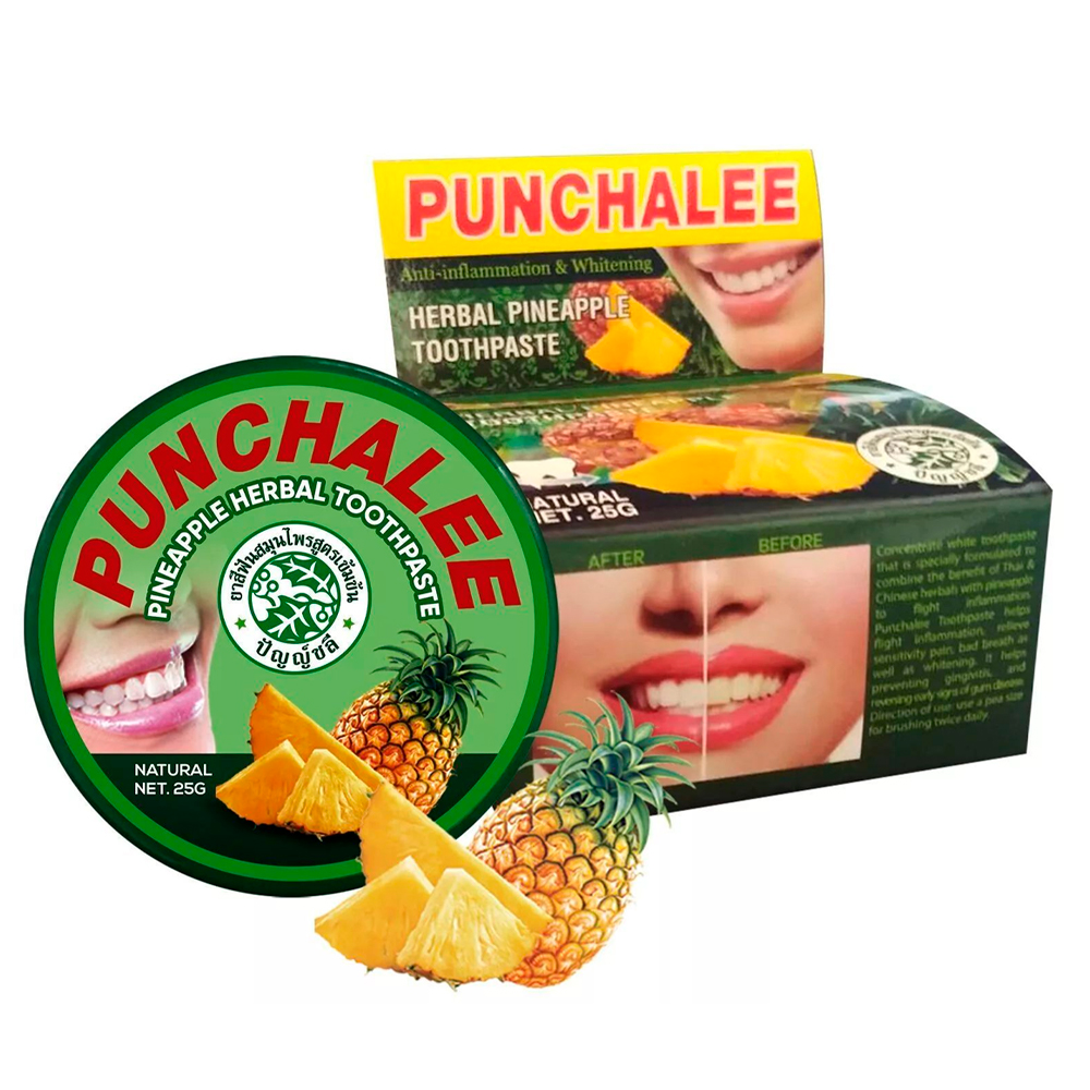 Punchalee Растительная зубная паста с Ананасом, 25 г | фото