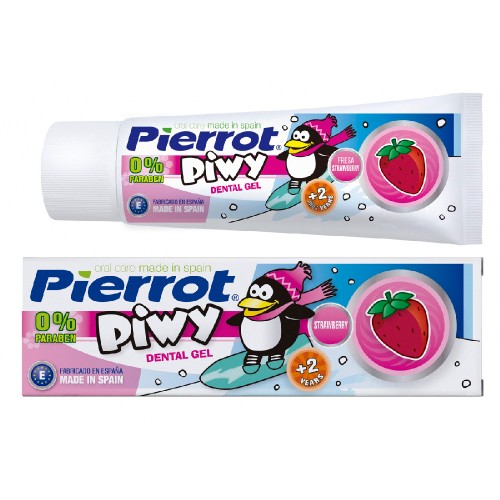 Зубная паста-гель Pierrot Piwy Strawberry Gel для детей от 2 лет с клубникой, 75 мл | фото