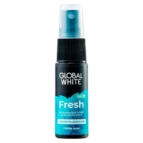 Global White Fresh освежающий спрей для полости рта | фото