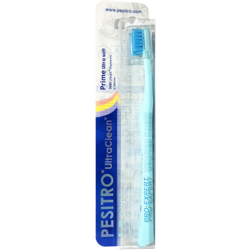 Зубные щетки детские с пластиковой ручкой PESITRO для детей до 12 лет. (UltraClean Prime 7680)