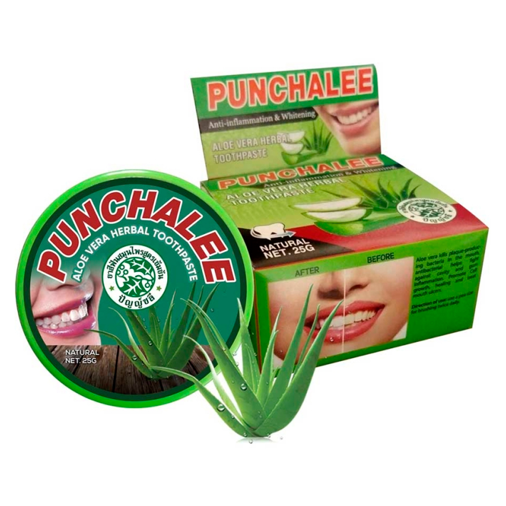 Punchalee Зубная паста растительная с Алоэ Вера, 25 г | фото