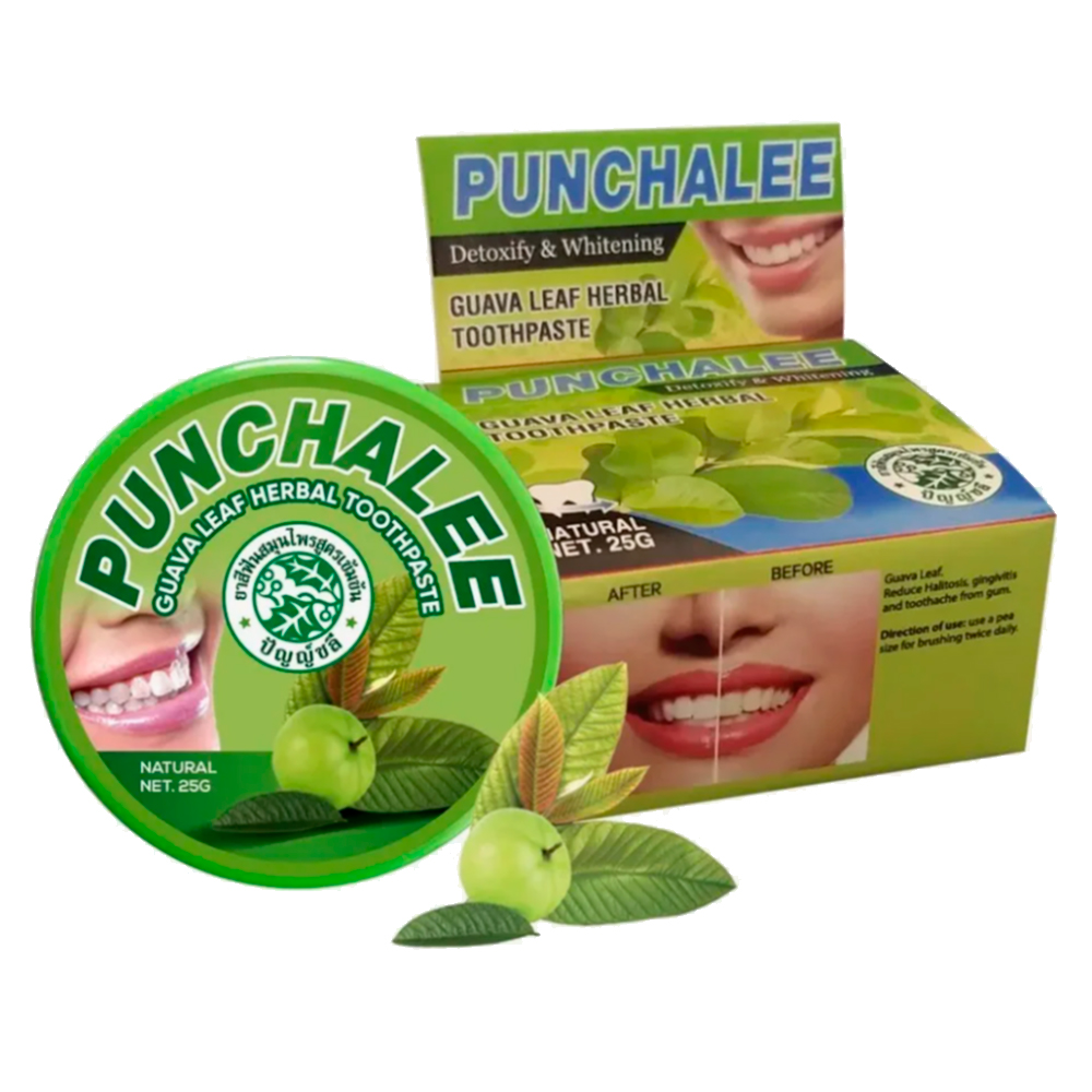 Punchalee Зубная паста растительная с экстрактом листьев гуавы, 25 г | фото