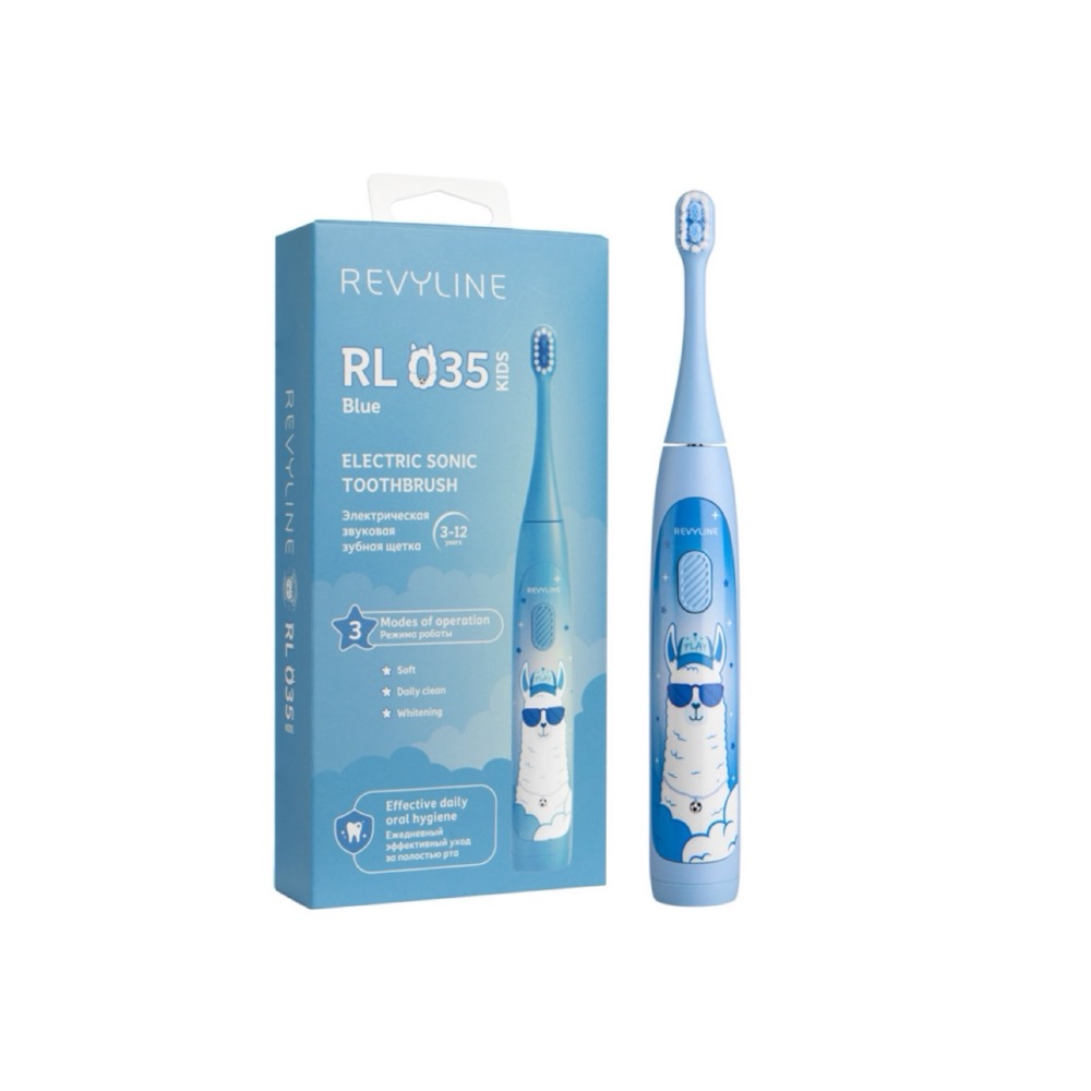 Revyline RL 035 Kids Электрическая зубная щетка голубая | фото