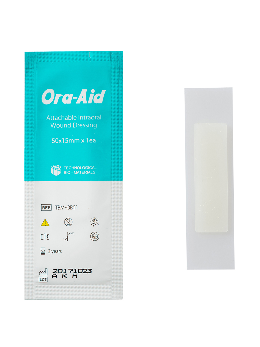 Заживляющий пластырь для слизистой рта ORA-AID, 50*15 мм, 20 шт | фото