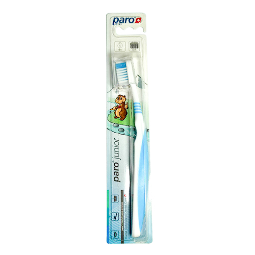 Paro Junior Детская мягкая зубная щетка с гибкой шейкой