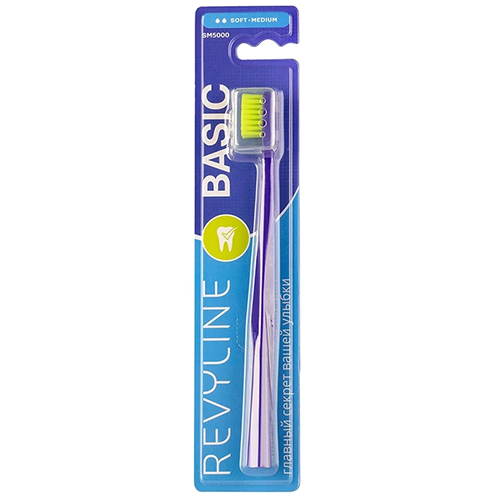 Revyline SM5000 BASIC зубная щётка, фиолетовая с салатовой щ. | фото