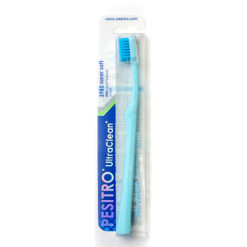 Зубные щетки для взрослых с пластиковой ручкой PESITRO (UltraClean Super soft 3980)
