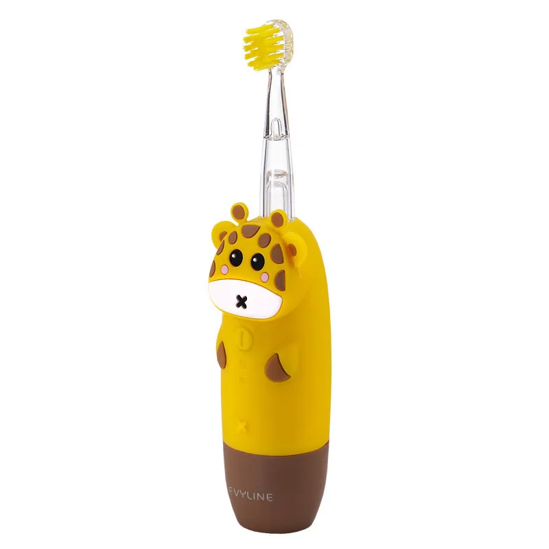 Звуковая электрическая зубная щетка Revyline RL 025 Baby желтая | фото