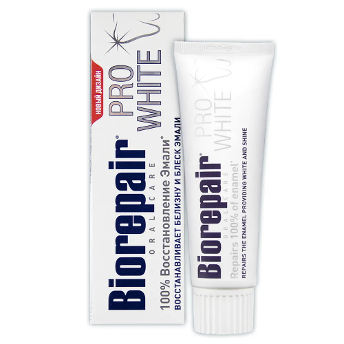 Biorepair PRO White отбеливающая зубная паста, 75 мл | фото